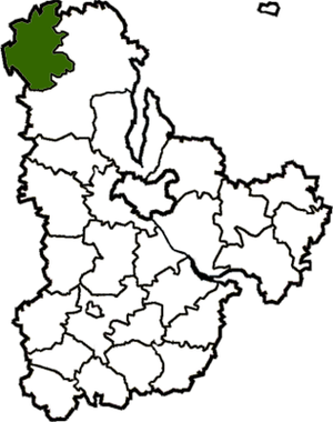 District de Polessky sur la carte