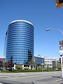 President Plaza, as seen from Cambie Road and No. 3 Road.