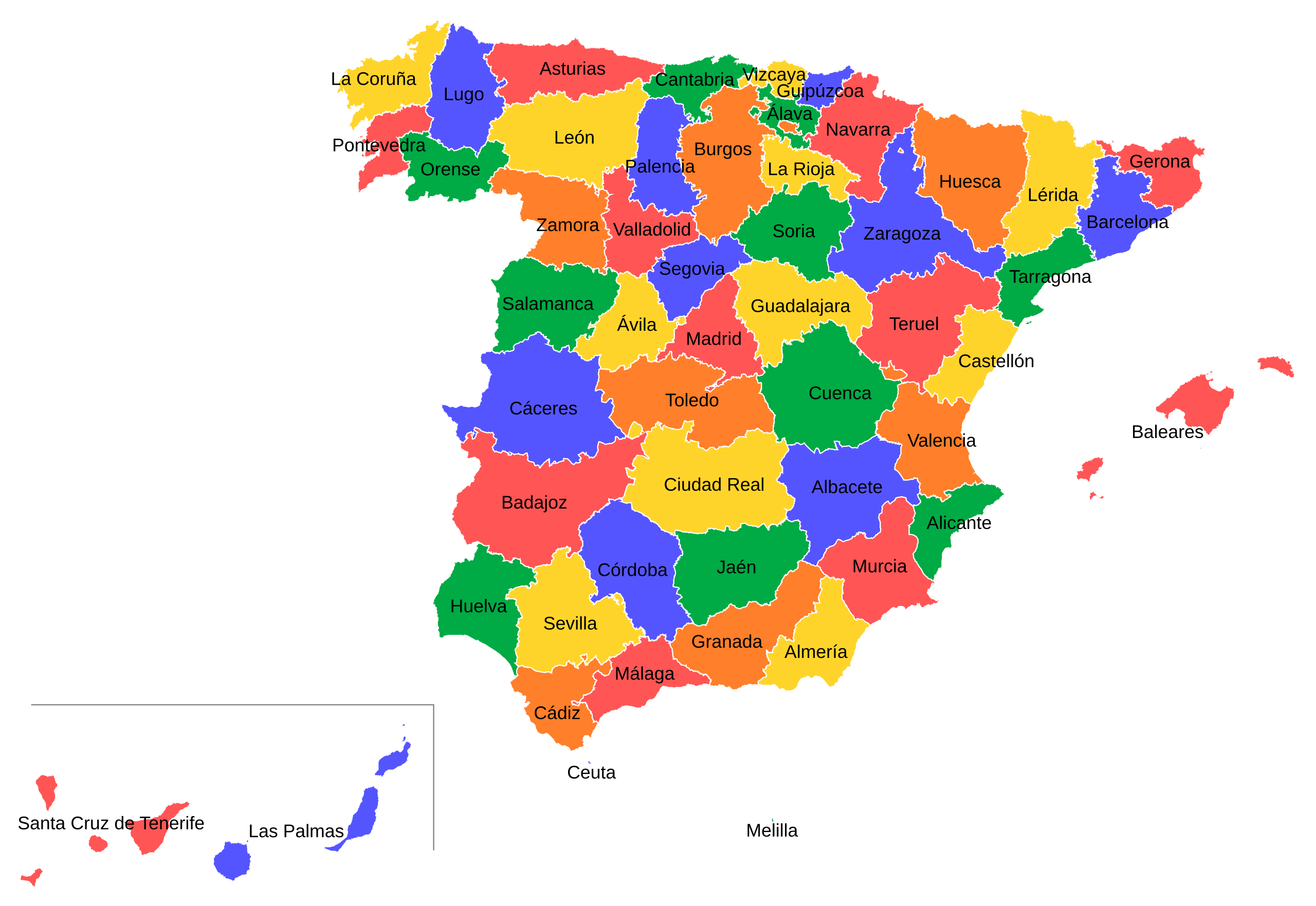 File:Provincias de España.svg - Wikimedia Commons