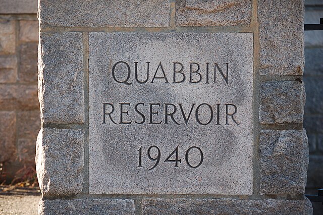 Image: Quabbin Reservoir Stone Sign