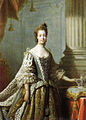   This image is a JPEG version of the original PNG image at File: Queen Charlotte by studio of Allan Ramsay.png. Generally, this JPEG version should be used when displaying the file from Commons, in order to reduce the file size of thumbnail images. However, any edits to the image should be based on the original PNG version in order to prevent generation loss, and both versions should be updated. Do not make edits based on this version. Admins: Although this file is a scaled-down duplicate, it should not be deleted! See here for more information. Charlotte Sophia of Mecklenburg-Strelitz, by studio of Allan Ramsay, 1762. National Portrait Gallery: NPG 224