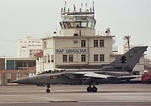 A Tornado at RAF Gibraltar during Exercise Spring Train 1989 RAF Tornado F2 - ZE789DD.jpg