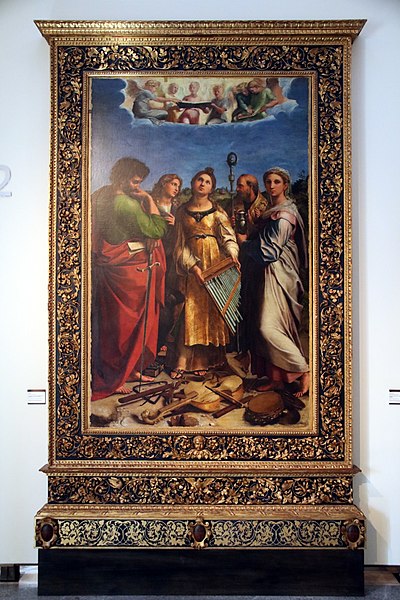 File:Raffaello Sanzio, Santa Cecilia in estasi con i santi (1518 circa) 02.jpg