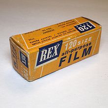 Rexall Drug 120 Panchromatic High Speed Film (1960s) Rexall Drug 120 Film.jpg