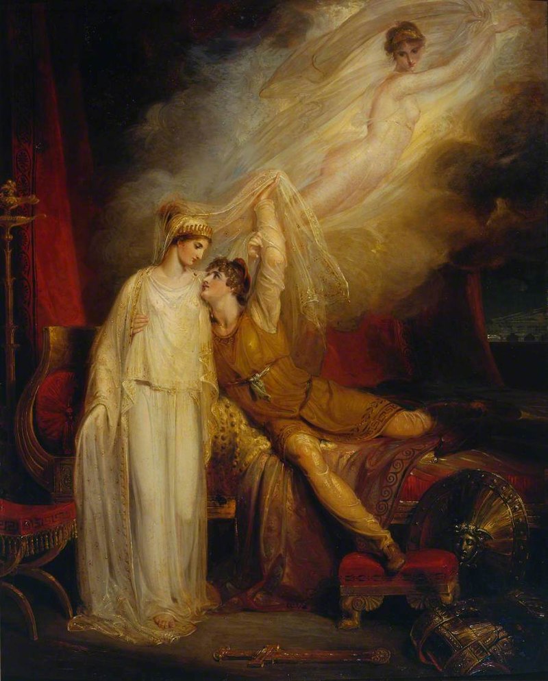 Richard Westall (1765-1836) - The Reconciliation of Helen and Paris after his Defeat by Menelaus - T00088 - Tate.jpg