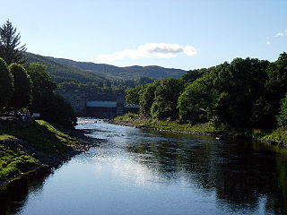 River Tummel River in Perth and Kinross, Scotland