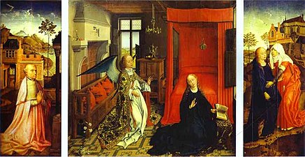 Ռոգիր վան դեր Վայդեն Ավետում, եռապատկեր, 1434