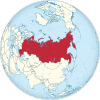 Russia on the globe (Russia centered) (alternative)