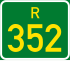 Streeksroete R352 shield