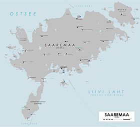 Карта острова Сааремаа