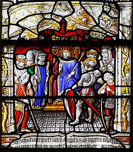 Stained glass window of Notre-Dame de Saint-Lô, Manche