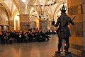 The statue in Aachen Town Hall, in 2013 before its transfer to the current location