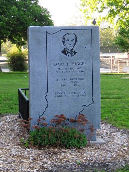 Governor Samuel Bigger's gravesite.