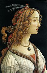 Miniatuur voor Portret van een jonge vrouw (Botticelli)