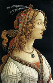 Portret van jonge vrouw, Botticelli