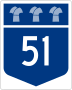 Highway 51 marker