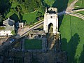 Vue aérienne de l’abbaye.