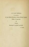 À la Société Shelléïenne de Londres, et à son illustre Président William Michael Rossetti, éditeur et biographe de Shelley. Hommage de profonde gratitude. F. Rabbe.