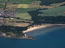 Silversands Bay from the air