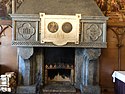 A fireplace of a sitting-room of Vytautas the Great at the Kaunas Garrison Officers' Club Building