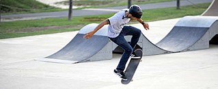 Skateboarding trick trick performed on a skateboard