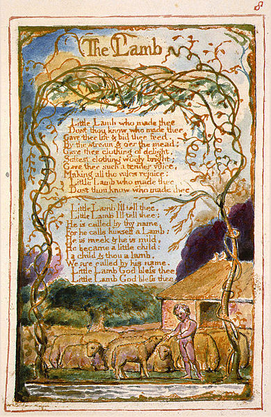 File:Songs of Innocence and of Experience, copy AA, 1826 (The Fitzwilliam Museum), object 8 The Lamb.jpg