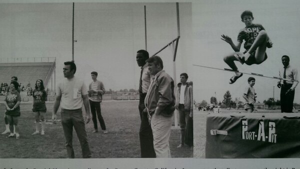 Johnson at the 1972 Special Olympics