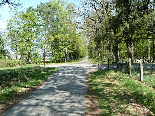 Sportplatzweg-Blankenlocher Weg kreuzt die Linkenheimer Allee - geo.hlipp.de - 17973