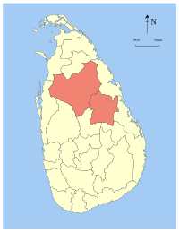 Map of Anuradhapura diocese