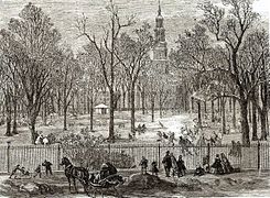 Saint John's park pendant l'hiver 1866
