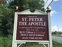 sign for St. Peter's Church