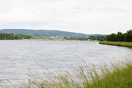 Staustufe Braunau Simbach Oberwasser