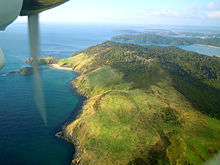Northern part of Stewart Island, with a view over some of the bays