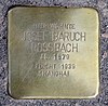 Stolperstein Friedrichstr 34 (Kreuz) Josef Baruch Rossbach.jpg