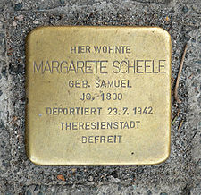 Stolperstein für Margarete Schelle in Hannover