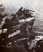 Italian machine gunners on Monte Grappa during the Battle of Vittorio Veneto. Sul Grappa.jpg