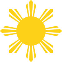 Official design of the eight-ray sun (3.75°-spacing)