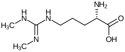 Struktur von symmetrischem Dimethylarginin.