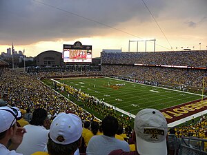 The stadium on the opening day on September 12, 2009