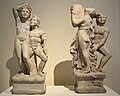 Table supports with Dionysus and Satyr, 3rd cent. A.D. National Archaeological Museum, Athens.