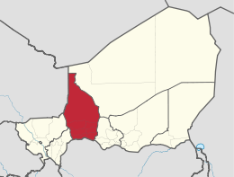 Région de Tahoua - Localisation