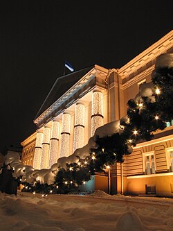Tartu Universitet rundt juletider.