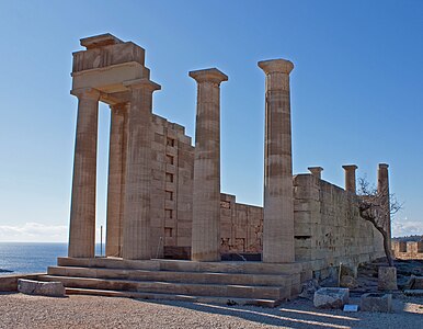 Le temple d'Athéna de Lindos.