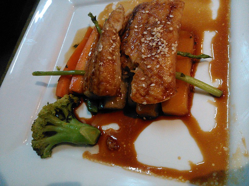 File:Teriyaki Fish with Vegetables.jpg