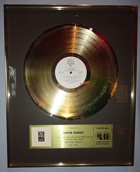 File:The Last Waltz CRIA gold certification.jpg