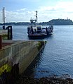 The Portaferry ferry returning from Strangford.