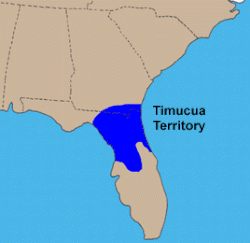 Територията на тимукоа преди контакта с европейците