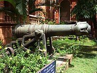 Cannon used by Tippu Sultan in the battle of Srirangapatnam 1799