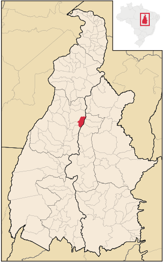 Localização de Tupirama no Tocantins