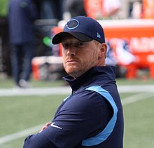 Downing with the Titans in 2021 Todd Downing 2021 09-19.jpg